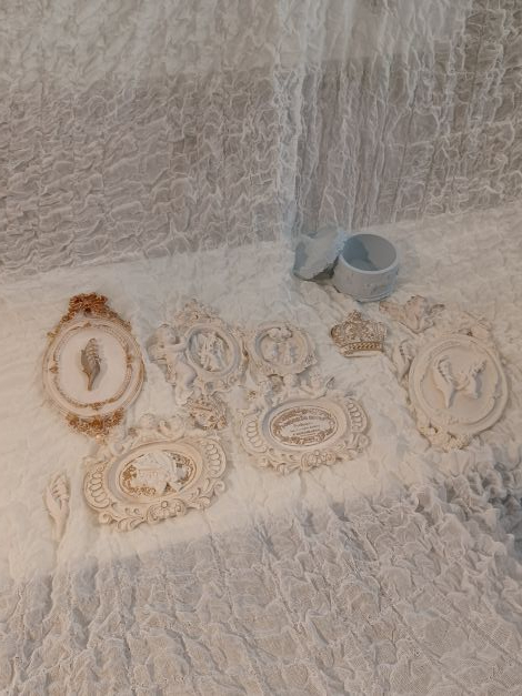 ◆3階浪漫館ギャラリー　2月14日（土）アートプラスター教室の様子です◆
