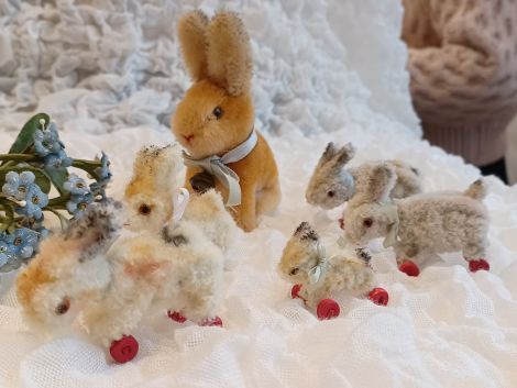 布花&クラフト教室 玉置智香子様による1Dayワークショップ ☆★モールで作るシュタイフ風うさぎのホッピーちゃん☆★を開催いたしました