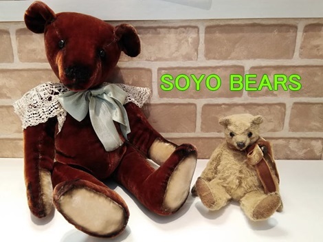テディベア作家【SOYO BEARS】さまの作品が入荷いたしました。