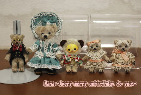 ◆この度、素敵なご縁を頂きまして、テディベア作家【Nana～Avery merry unbirthday to you～】さまの作品をお取り扱いさせていただくことになりました◆