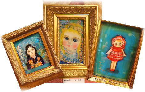 ガラス絵3枚が入荷致しました♪