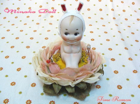 みなこDOLL(minako*usagi)キューピーとお花が入荷致しました♪