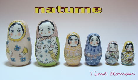 ◆natumeさま作（ビスク製マトリョーシカ・こけしペンダント）各サイズが入荷いたしました◆