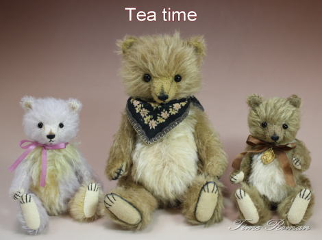 ◆テディベアアーティスト「Tea time/ 野澤　藍梨」さまの作品が入荷いたしました◆
