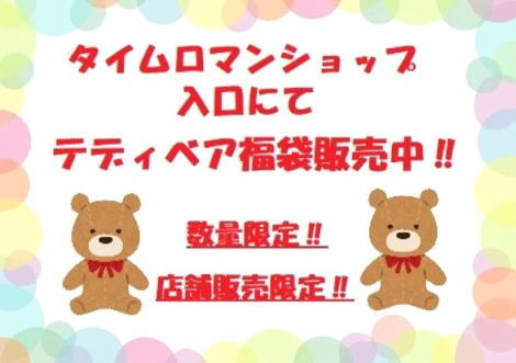 ■お買い得 ベア ぬいぐるみ福袋 販売開始■当店限定/数量限定 　通常￥8600（税込）相当 → 福袋価格￥3850（税込）