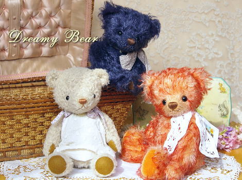 テディベア・アーティスト「Dreamy Bear/鹿子島 京子」さまの作品が入荷致しました♪
