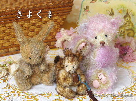 テディベア・アーティスト「きよくま/kiyo」さまの新作作品が入荷致しました♪