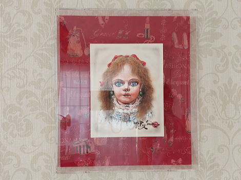 ■画家 小澤清人作 / 絵画 〈Bru Jne 10　赤いリボン〉入荷いたしました■