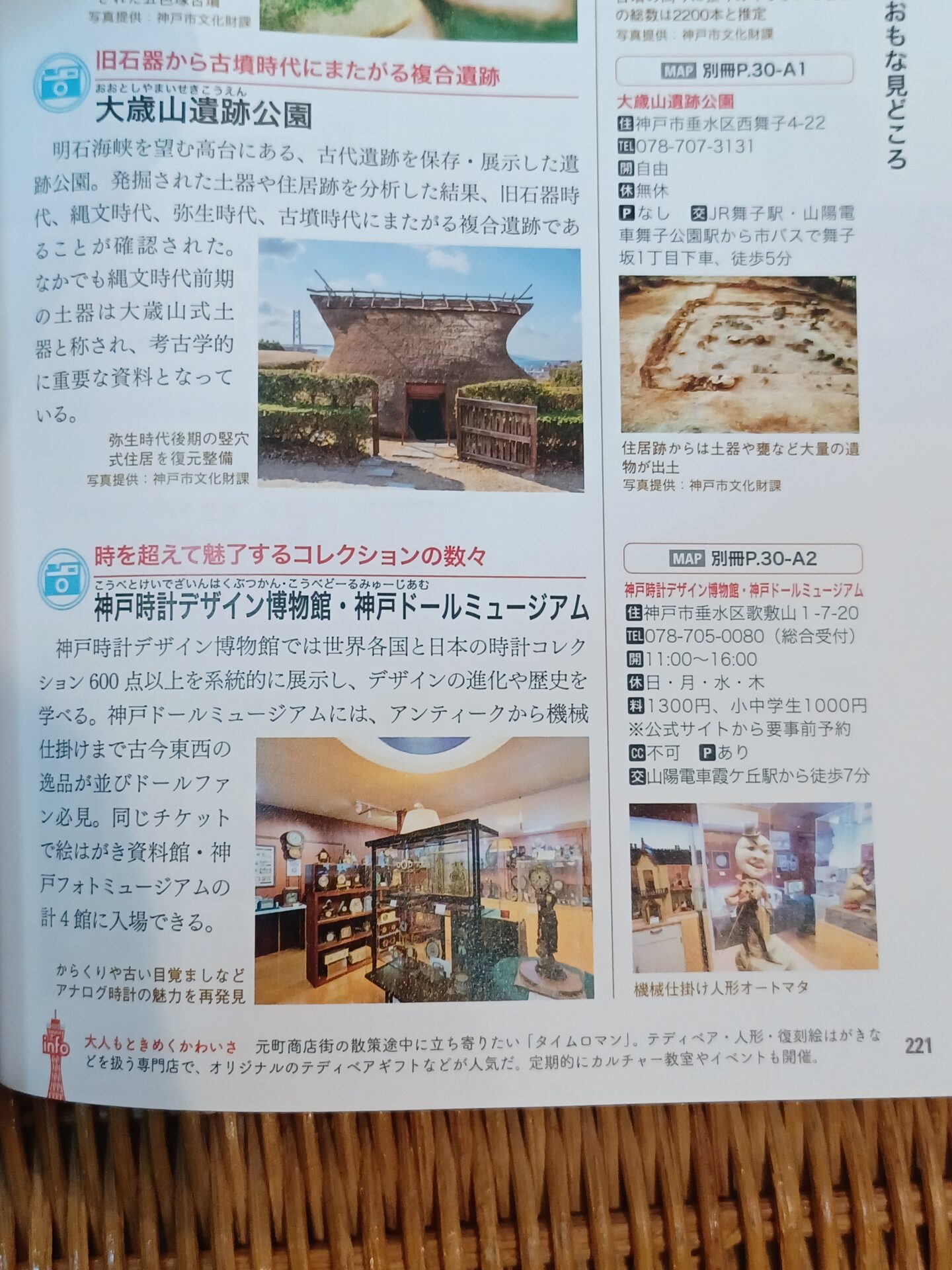 株式会社地球の歩き方発行の 【地球の歩き方 神戸市】にて、 神戸時計デザイン博物館・神戸ドールミュージアムが掲載されました！