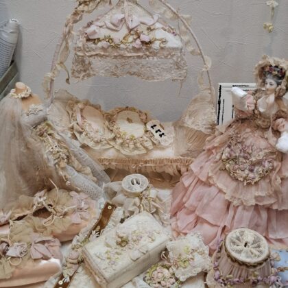 ♦リボン刺繍作家「ビクトリアンローズ」様の1Dayワークショップを開催いたしました♦